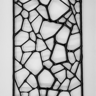 Decorative wall panel made of art glass 