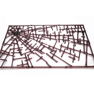 Decorative wall panel made of art glass 